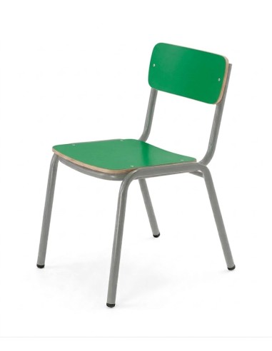 Silla preescolar Verde Preescolar / Patas Gris...