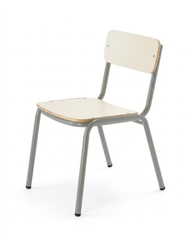 Silla preescolar Blanco Roto / Patas Gris - 36...