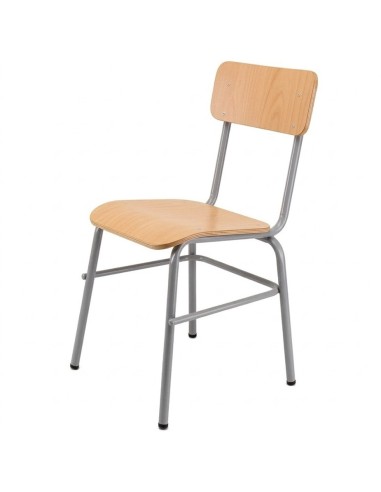 Silla Haya / Patas Gris - 39 cm. de alto