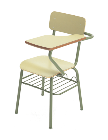 Silla con pala y rejilla Verde / Patas Verdes -...