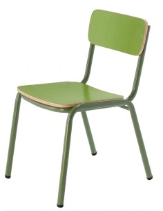 Silla preescolar Verde Pistacho / Patas Verdes - 26 cm....