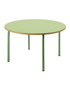 Mesa redonda 120 cm. de ø. Verde Pistacho / Patas Verdes...
