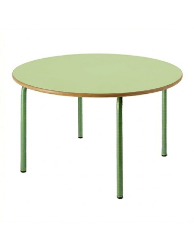 Mesa redonda 120 cm. de ø. Verde Pistacho -...