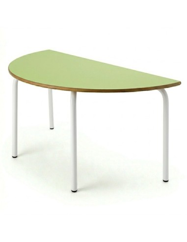 Mesa semicircular 120x60 cm. Verde Pistacho /...