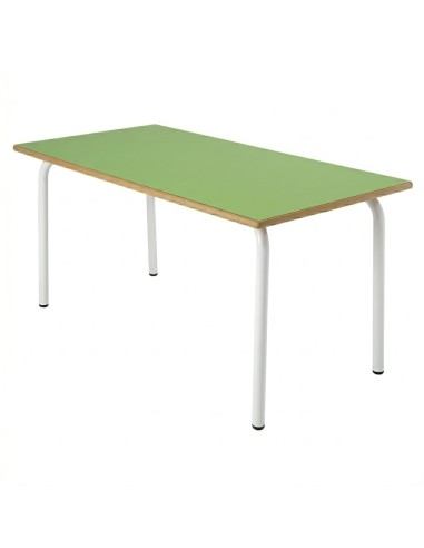 Mesa rectangular 120x60 cm. Verde Pistacho /...