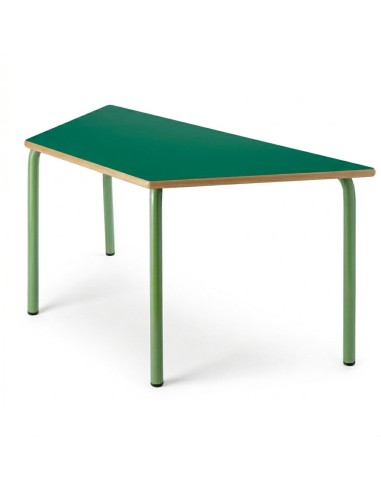 Mesa trapezoidal 120x60x60 cm. Verde Preescolar...
