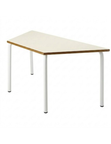 Mesa trapezoidal 120x60x60 cm. Blanco Roto /...