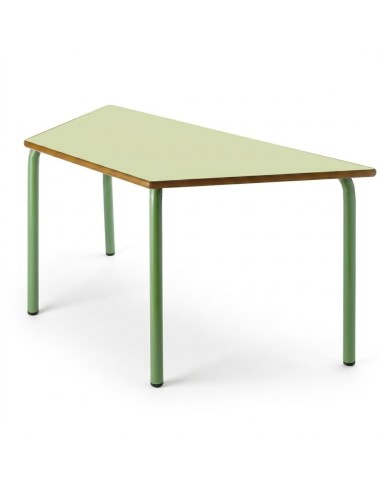 Mesa trapezoidal 120x60x60 cm. Verde Pistacho /...