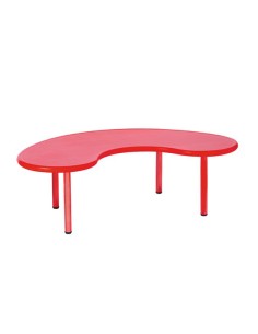 Mesa en U polipropileno Rojo - 46 cm. de alto
