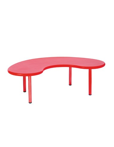 Mesa en U polipropileno Rojo - 46 cm. de alto