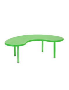 Mesa en U polipropileno Verde - 46 cm. de alto