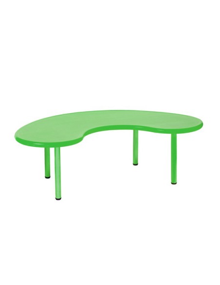 Mesa en U polipropileno Verde - 46 cm. de alto