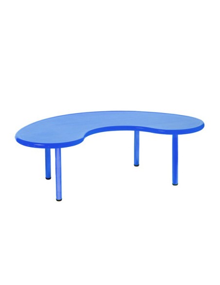 Mesa en U polipropileno Azul - 58 cm. de alto
