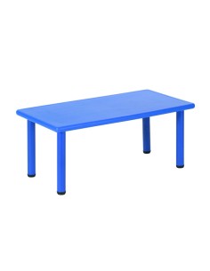 Mesa rectangular polipropileno Azul - 46 cm. de alto