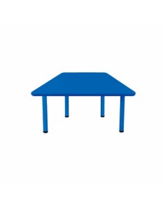 Mesa trapezoidal polipropileno Azul - 46 cm. de alto.