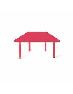 Mesa trapezoidal polipropileno Rojo - 46 cm. de alto.