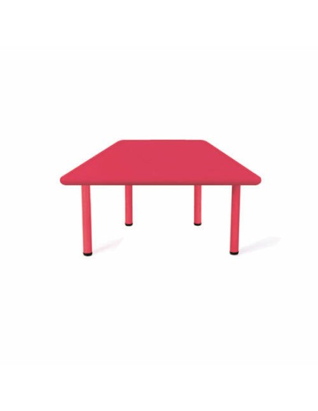 Mesa trapezoidal polipropileno Rojo - 46 cm. de alto.