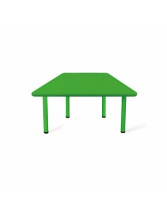 Mesa trapezoidal polipropileno Verde - 58 cm. de alto