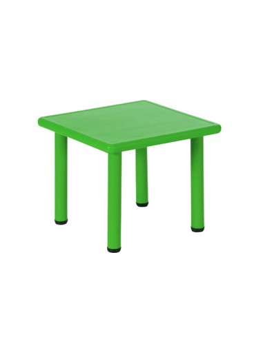 Mesa cuadrada polipropileno Verde - 46 cm. de...