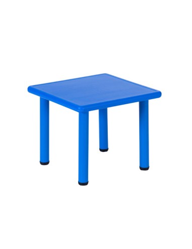 Mesa cuadrada polipropileno Azul - 58 cm. de alto.