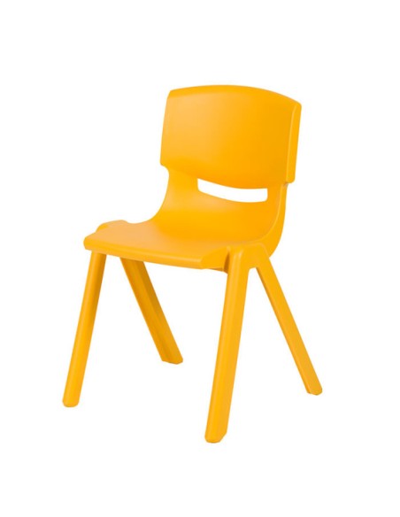 Silla polipropileno Amarillo - 30 cm. de alto