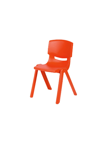 Silla polipropileno Rojo - 30 cm. de alto