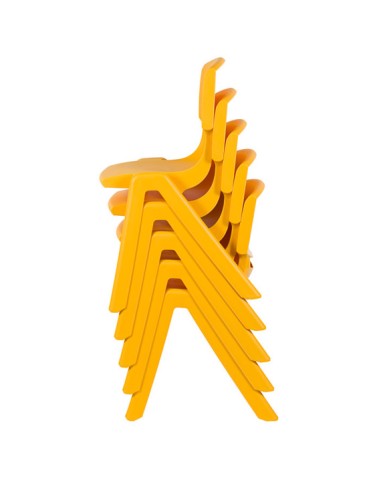 Silla polipropileno Rojo - 34 cm. de alto