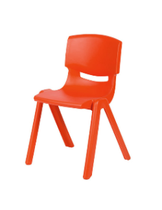 Silla polipropileno Rojo - 34 cm. de alto