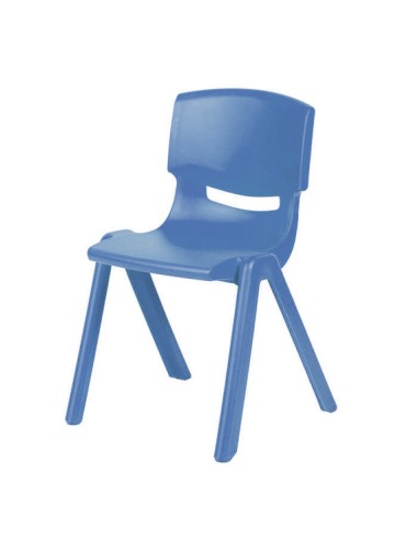 Silla polipropileno Azul - 40 cm. de alto