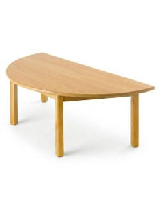 Mesa semicircular madera Haya - 54 cm. de alto