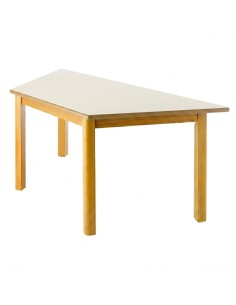 Mesa trapezoidal madera Blanco Roto - 40 cm. de alto
