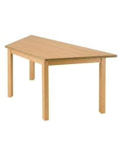 Mesa trapezoidal madera Haya - 46 cm. de alto