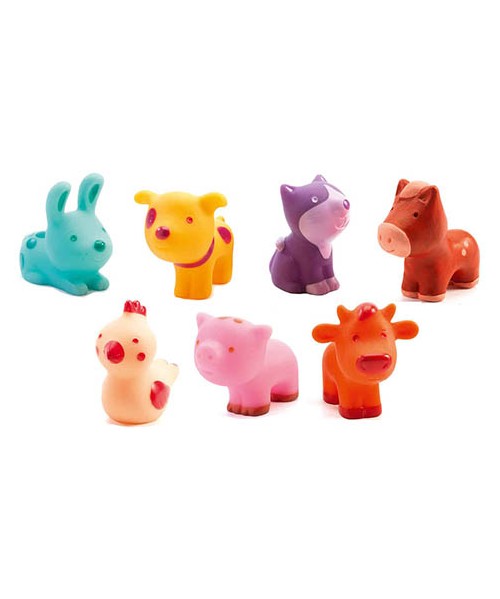 7 Animales diferentes tropo granja. Djeco 2