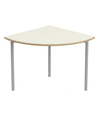 Mesa E145 1/4 de circulo Blanco Roto / Patas...