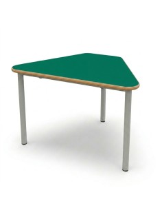 Mesa E165 1/6 hexágono Verde Preescolar / Patas Gris - 60...