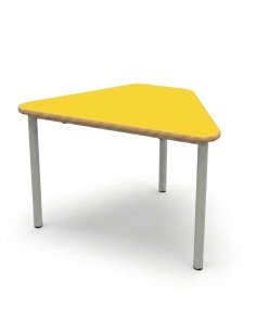 Mesa E165 1/6 de hexágono Amarillo / Patas Gris - 65 cm....