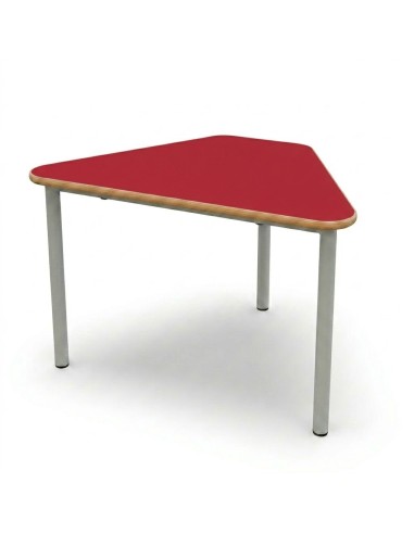 Mesa E165 1/6 de hexágono Rojo / Patas Gris -...