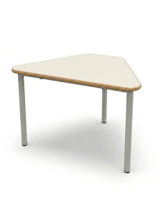 Mesa E165 1/6 de hexágono Blanco Roto / Patas Gris - 70...