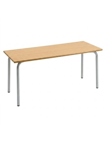 Mesa rectangular Haya / Patas Gris Texturado -...