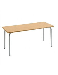 Mesa rectangular Haya / Patas Gris Texturado - 60 cm. de...