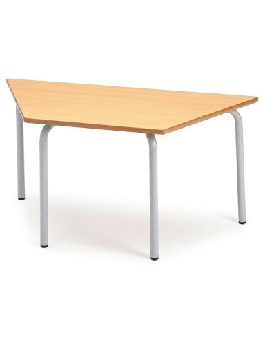 Mesa trapezoidal Haya / Patas Gris Texturado -...