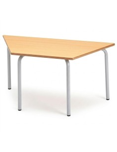 Mesa trapezoidal Haya / Patas Gris Texturado - 54 cm. de...