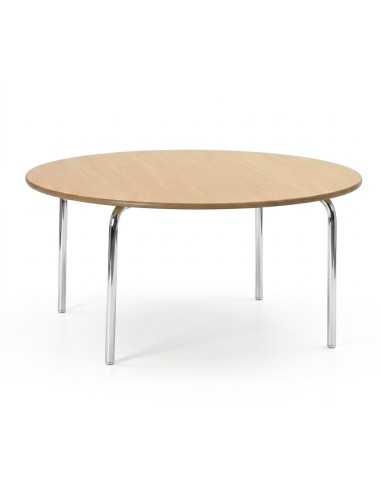 Mesa redonda Haya / Patas Gris Cromado - 54 cm....