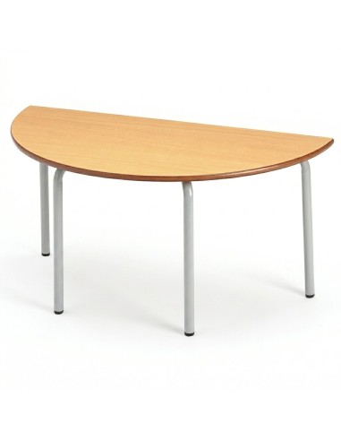 Mesa semicircular Haya / Patas Gris Texturado -...