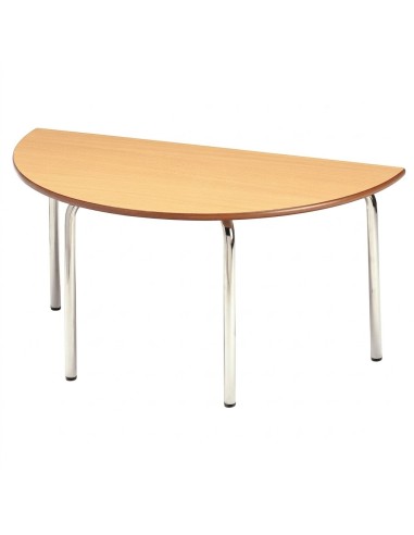 Mesa semicircular Haya / Patas Gris Cromado -...