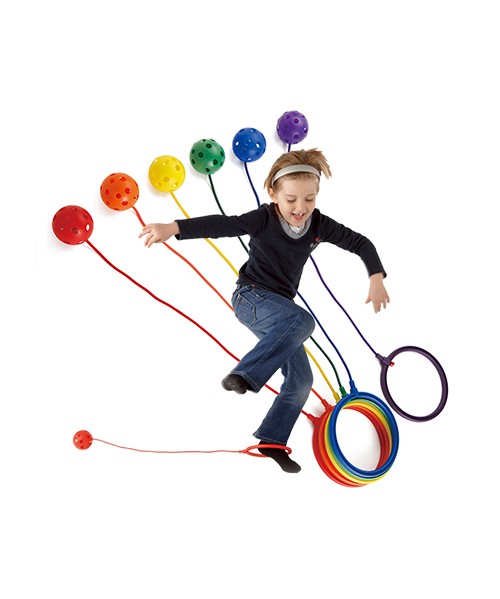 6 pelotas pie con aro