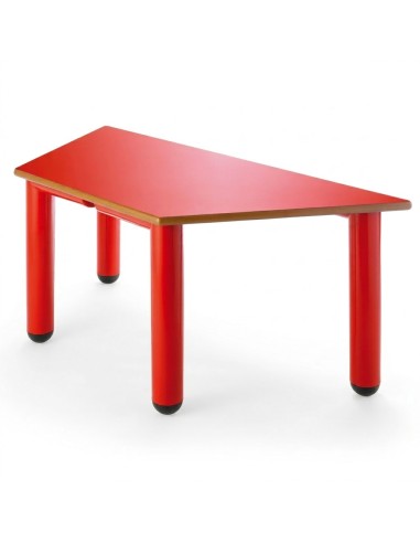 Mesa nido trapezoidal 110x55x55 cm. Rojo /...