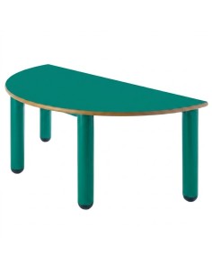 Mesa nido semicircular 120x60 cm. Verde Preescolar /...