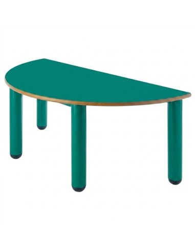 Mesa nido semicircular 110x55 cm. Verde...