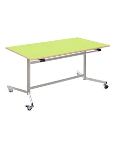 Mesa abatible Verde Pistacho / Patas blancas - 54 cm. de...